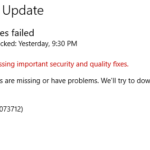 Your Device Is Missing Important Security And Quality Updates Error