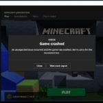 Minecraft crash