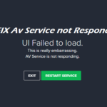 AV Service is not responding error